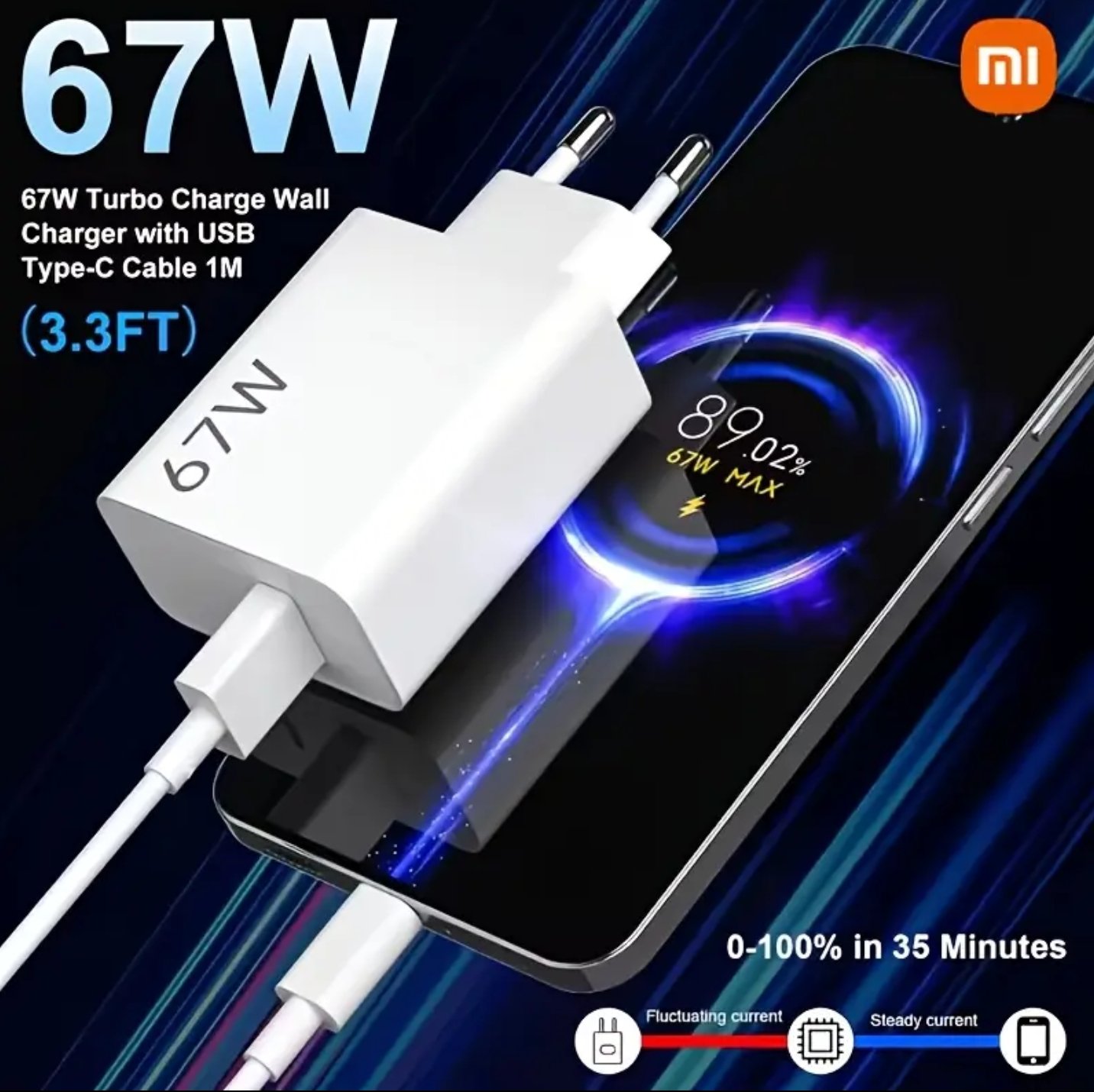 chargeur xiowmi 67 w